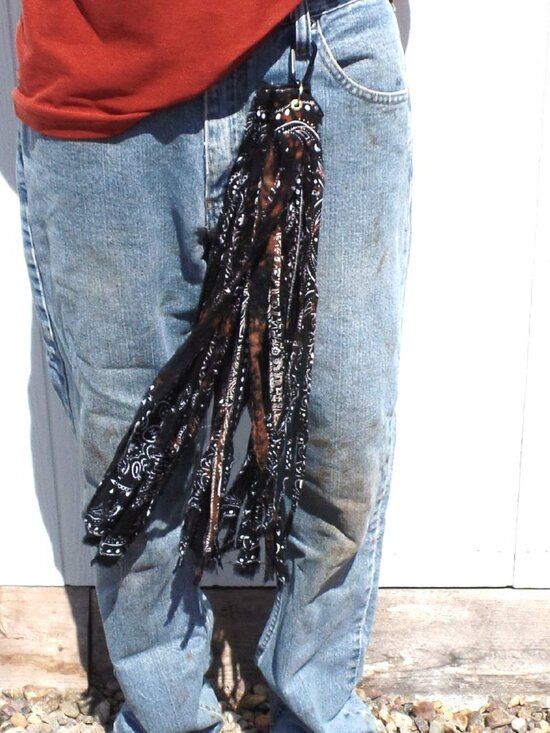 Hand Crafted Handbags - Hand Crafted Clip On Textile Swag